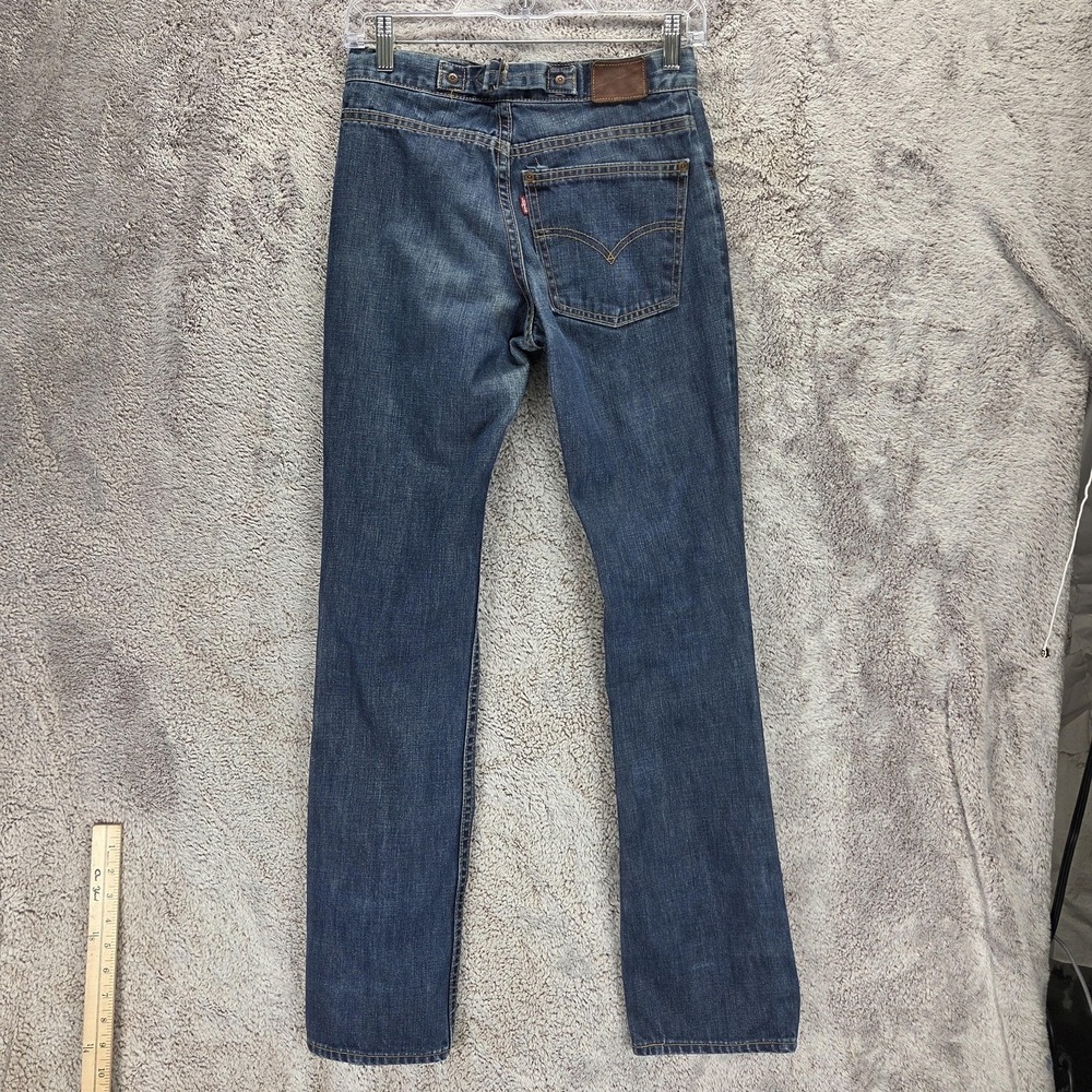 Vintage Levis Red Tab Jeans Youth 26 Blue Buckle Back Made in USA Engineered